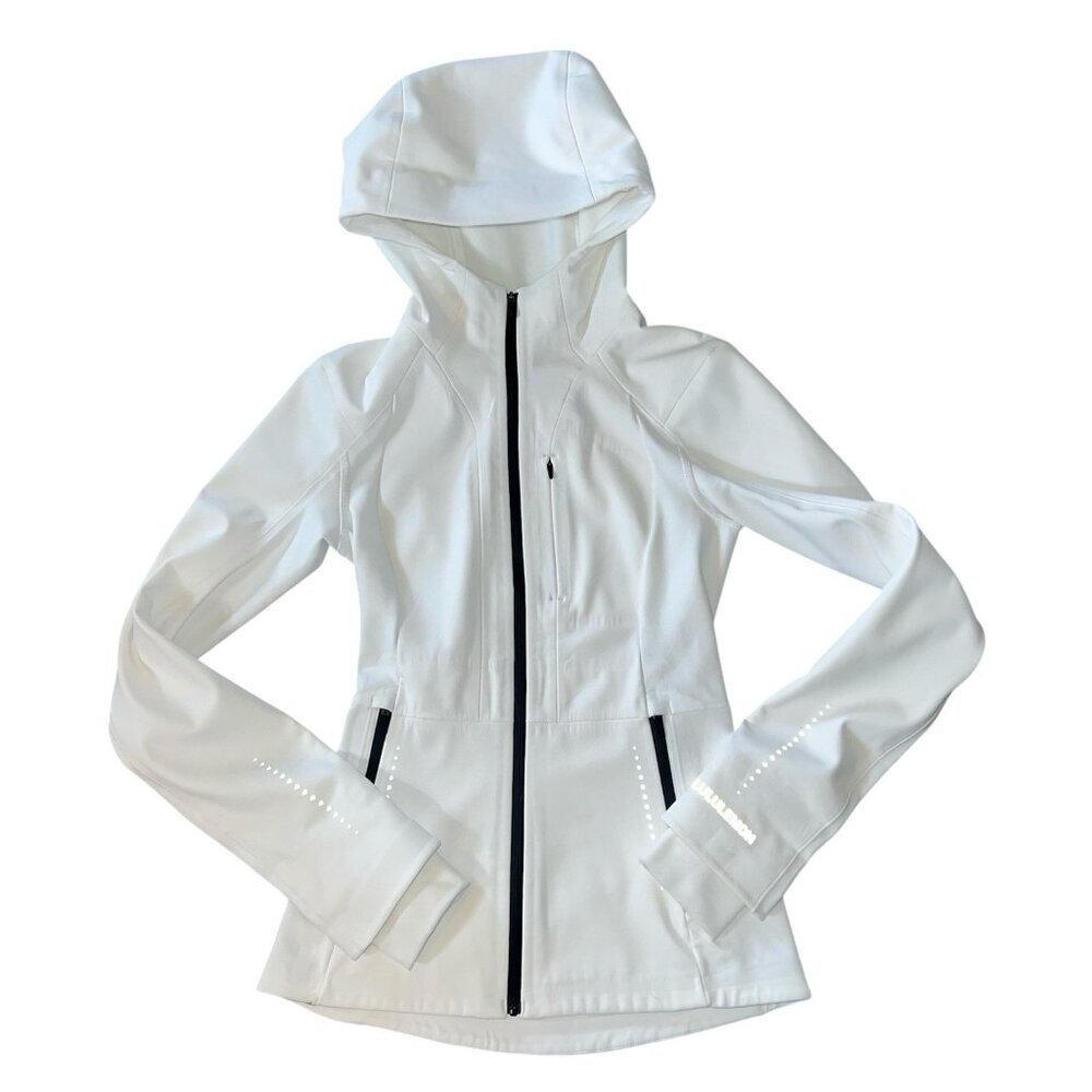 NWOT Lululemon Cross Chill Jacket White Size 0 - Picture 2 of 10